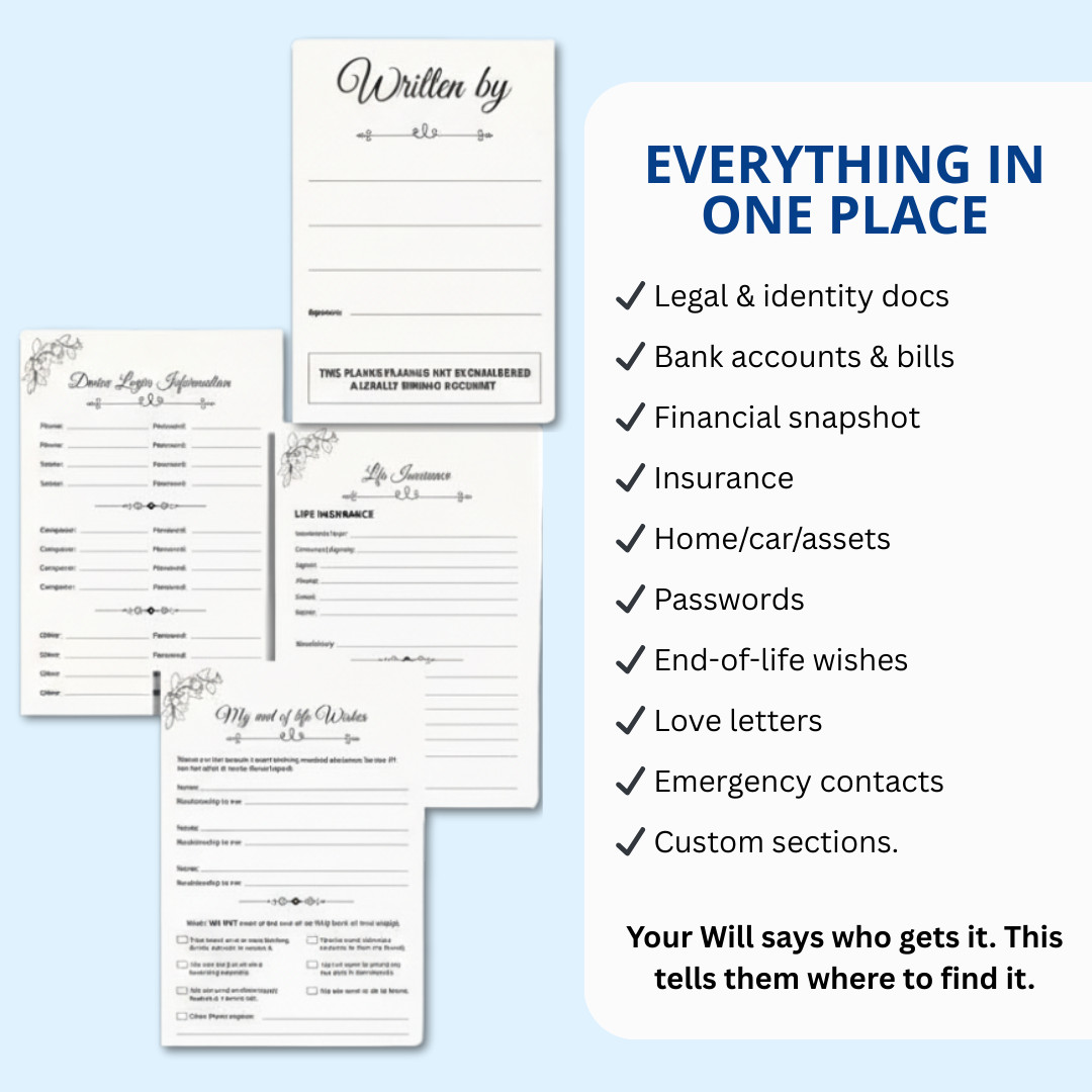 'End Of Life' Structured Planner & Journal