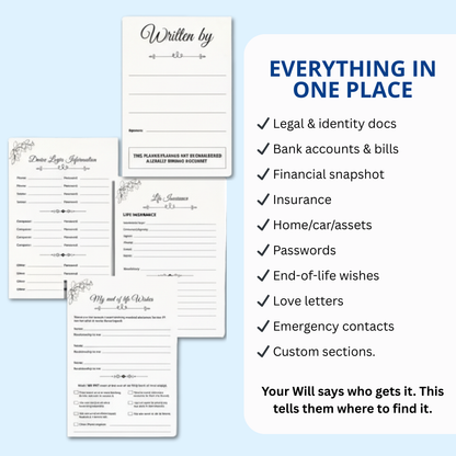 'End Of Life' Structured Planner & Journal