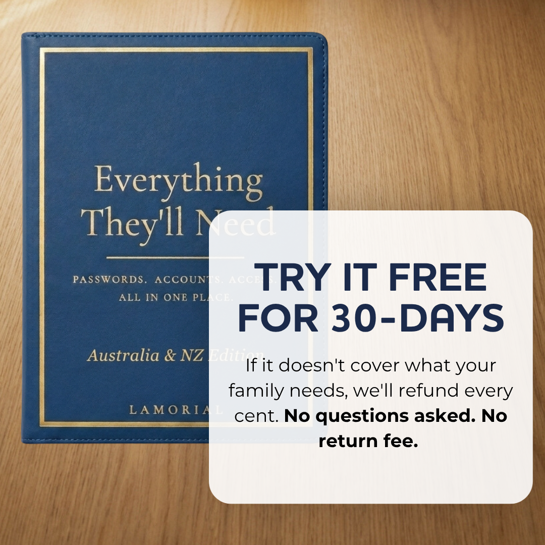LAMORIAL™ End Of Life Planner & Journal (Australia/NZ Edition)