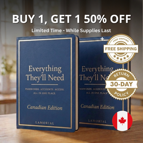 LAMORIAL™ End Of Life Planner & Journal (Canadian Edition)