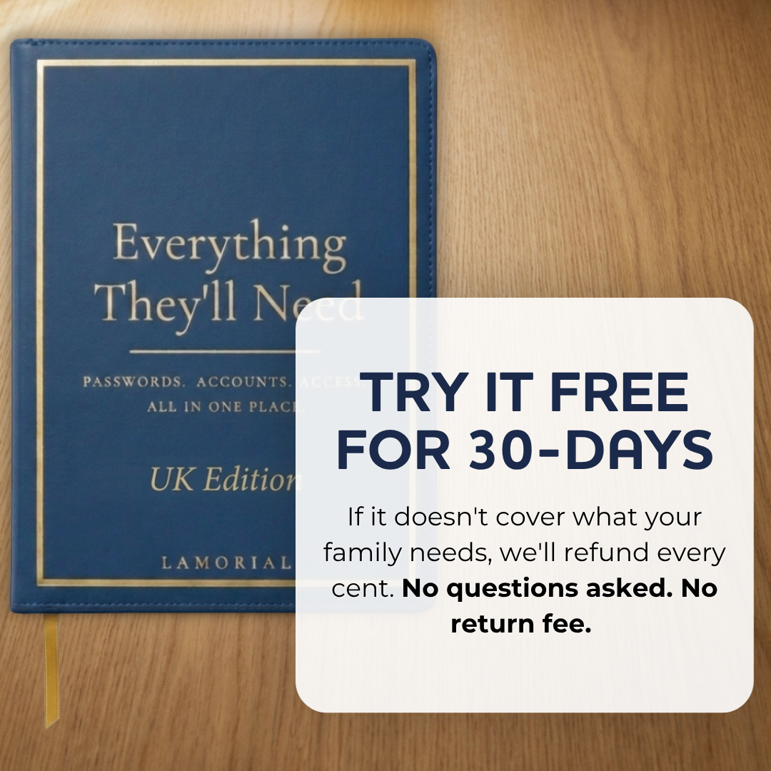 LAMORIAL™ End Of Life Planner & Journal (UK Edition)