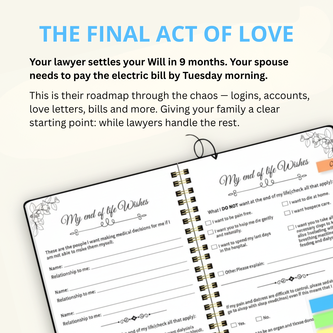 'End Of Life' Structured Planner & Journal