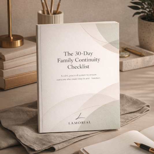 The 30-Day Family Preparation - Printable Checklist